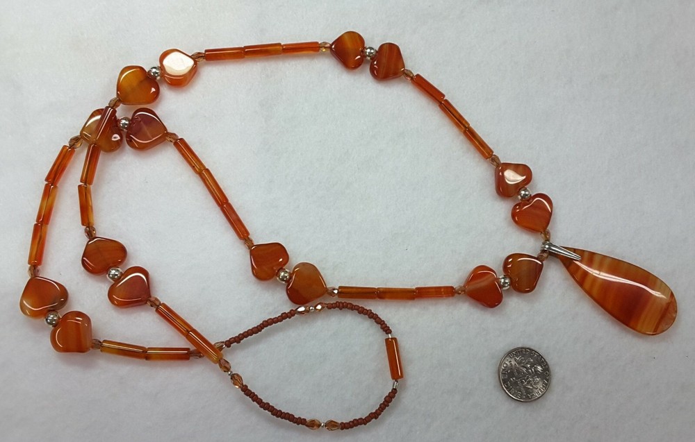 Carnelian, Sterling silver, artisan handcrafted gemstones