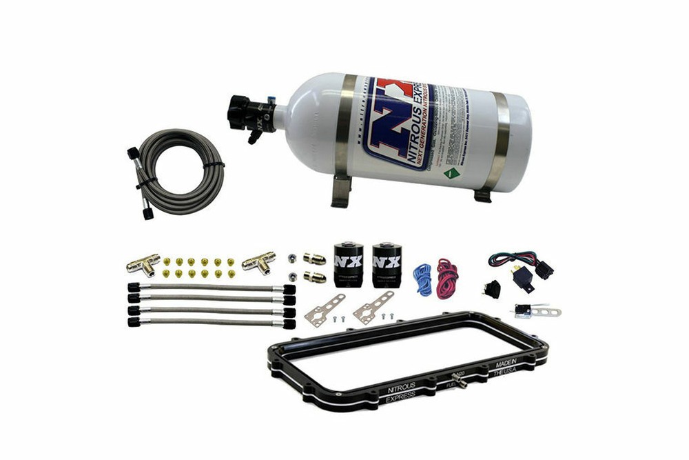 Nitrous Express Holley High Ram Plenum Plate System w/ 10lb Bottle 20940-10