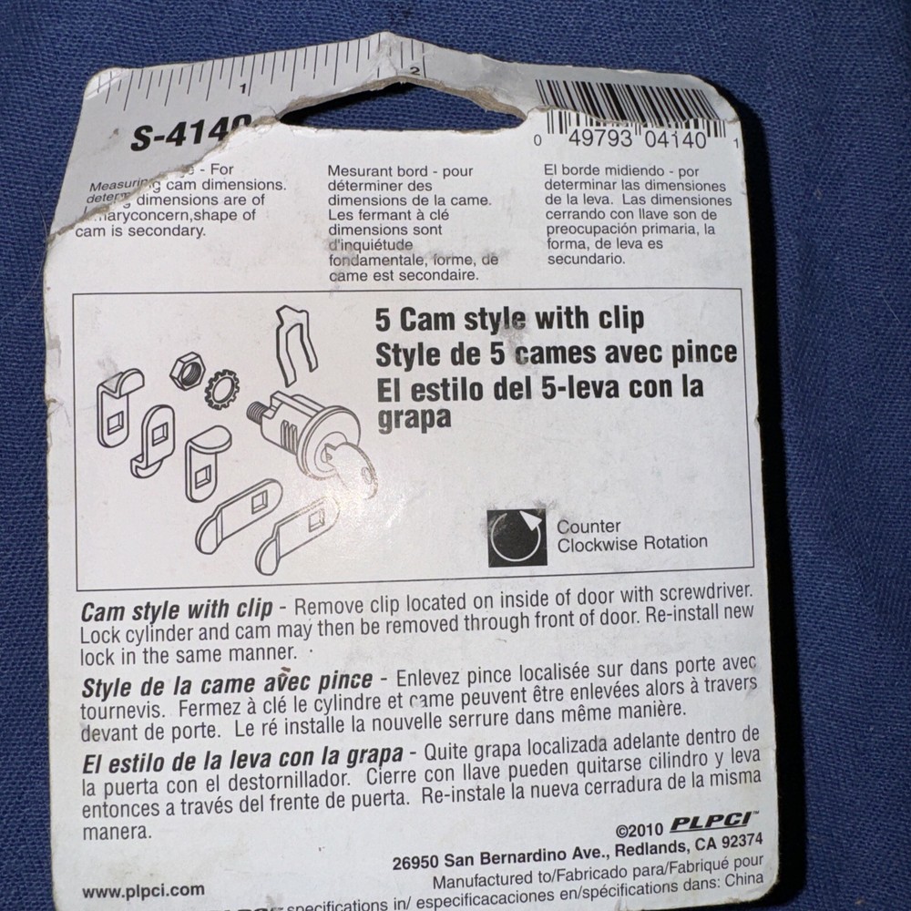 Prime-Line Mailbox Lock Replacement - Missing 1 Large Bracket