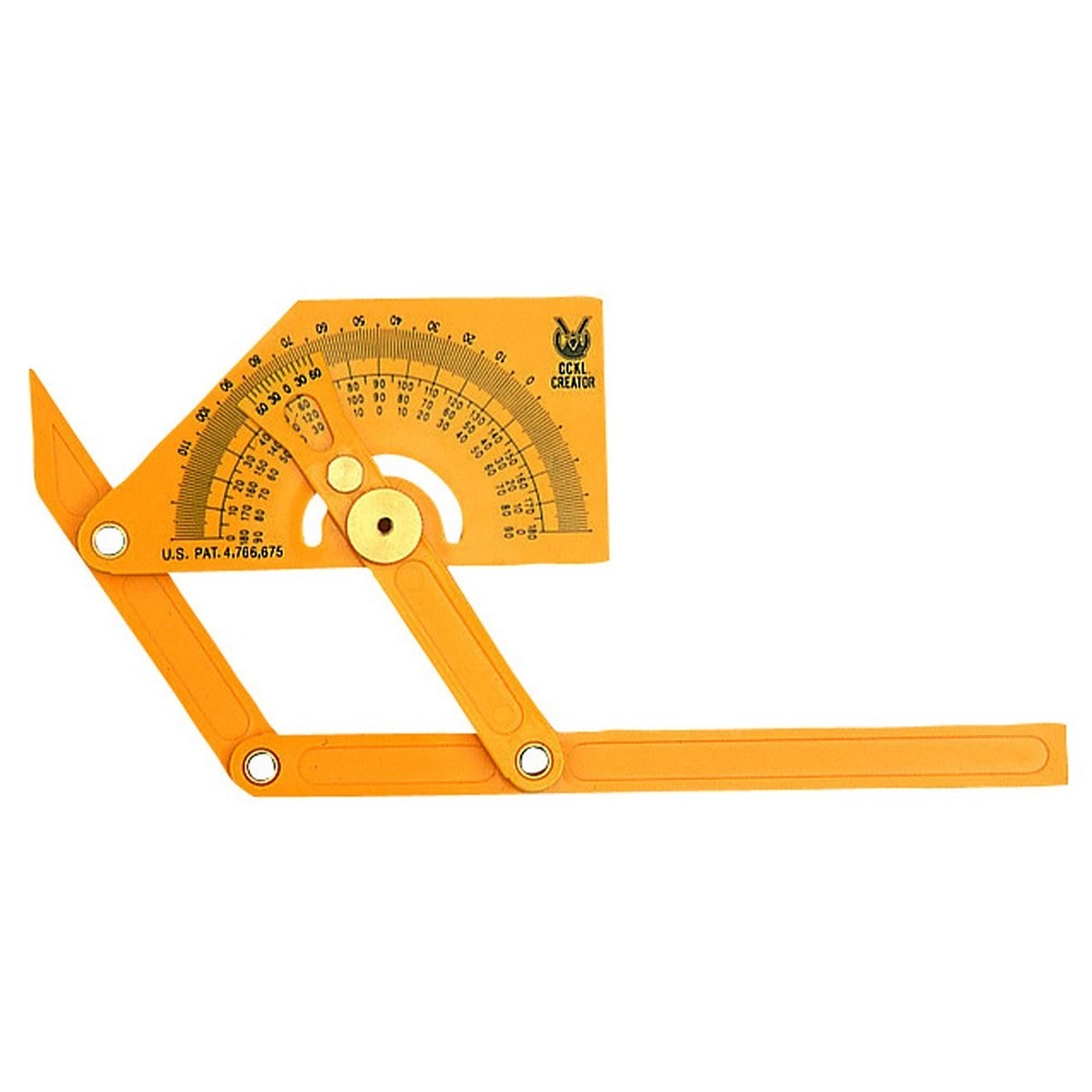 PRECISION GAUGE TWO ARM INSIDE OUTSIDE ANGLE PROTRACTOR FINDER TOOL