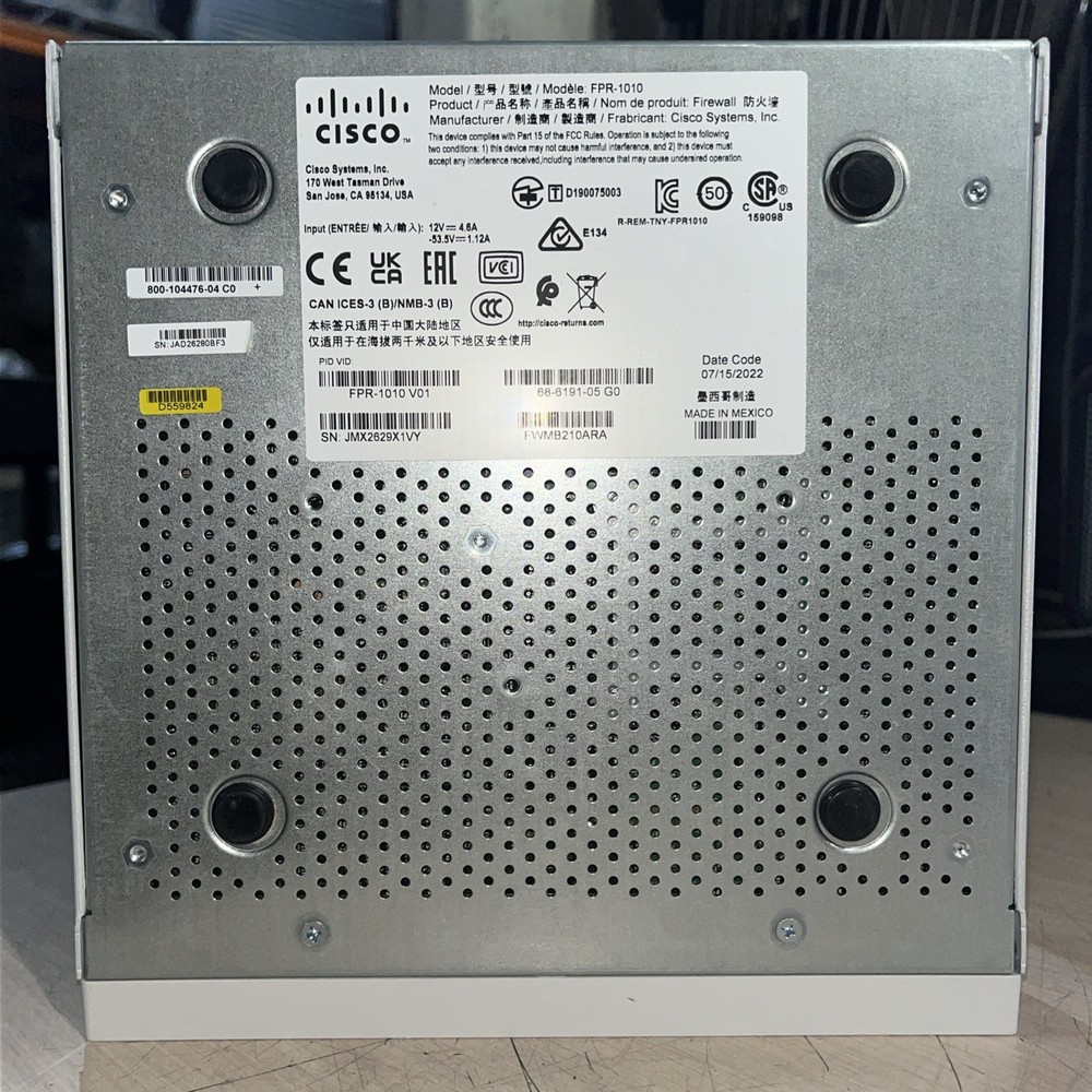 CISCO FIREPOWER 1000 SERIES FPR-1010 NETWORK SECURITY