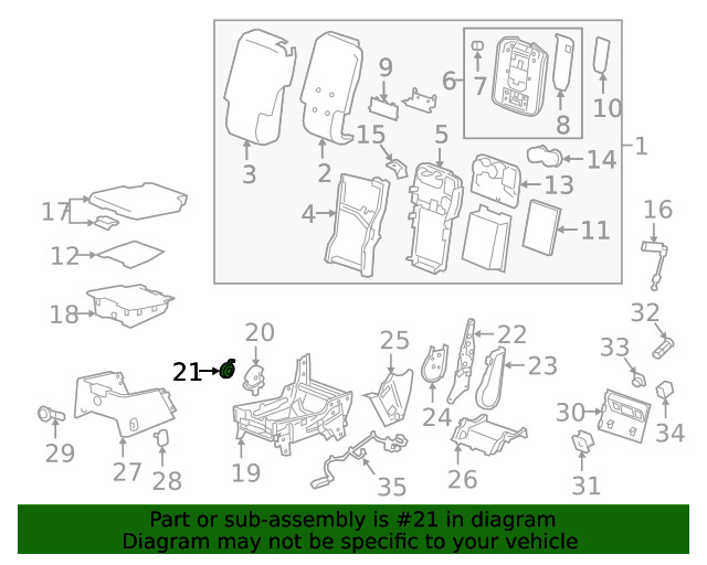 Genuine GM Cushion Frame Spring 84588668