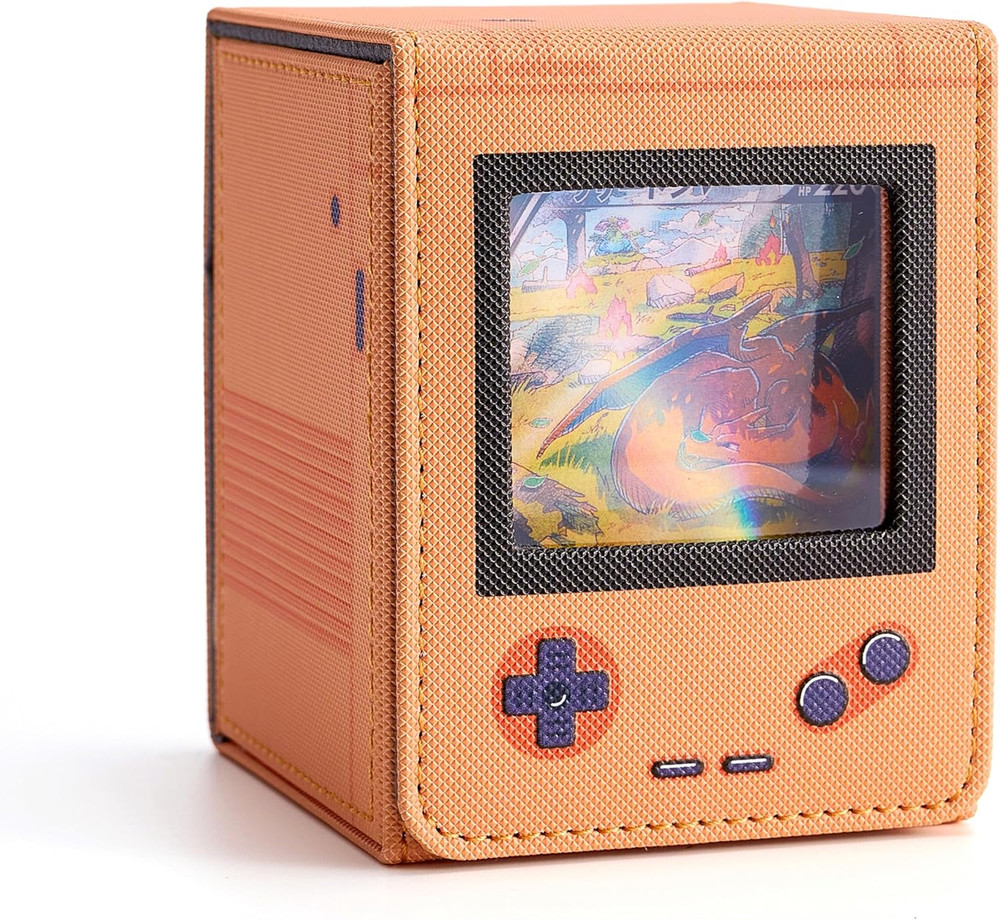 Retro Gaming Console Appearance MTG Deck Box with Commander Display, Card Deck C