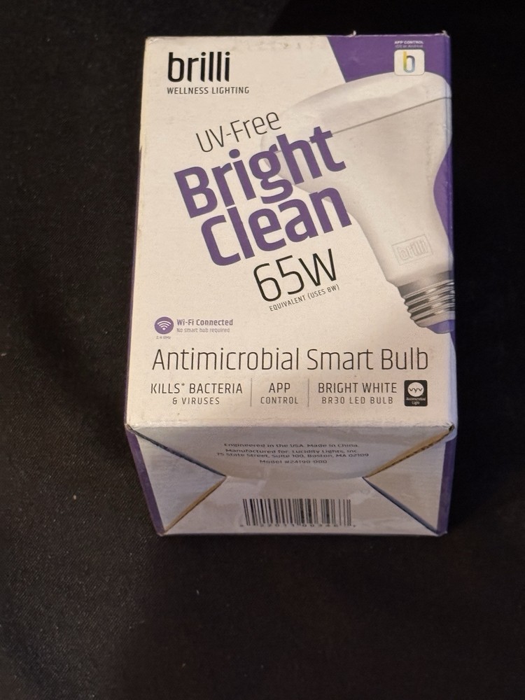 Brilli Wellness BR30/65W E26 Lighting Bright Antimicrobial Smart LED Bulb