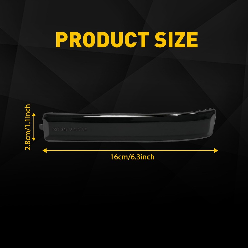 2x Switchback Side LED Mirror Signal Light Sequential For Ford F150 2009-2014