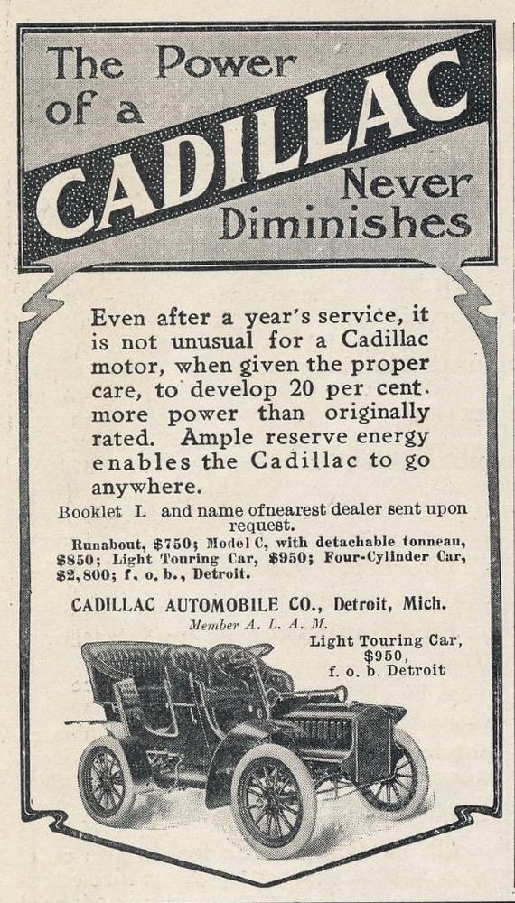 Magazine Ad - 1905 - Cadillac