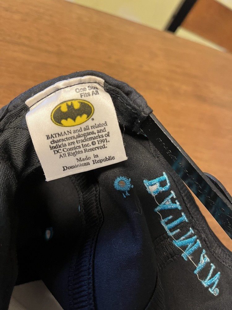 1991 DC Comics Batman Movie Snapback Hat Blue Never Worn