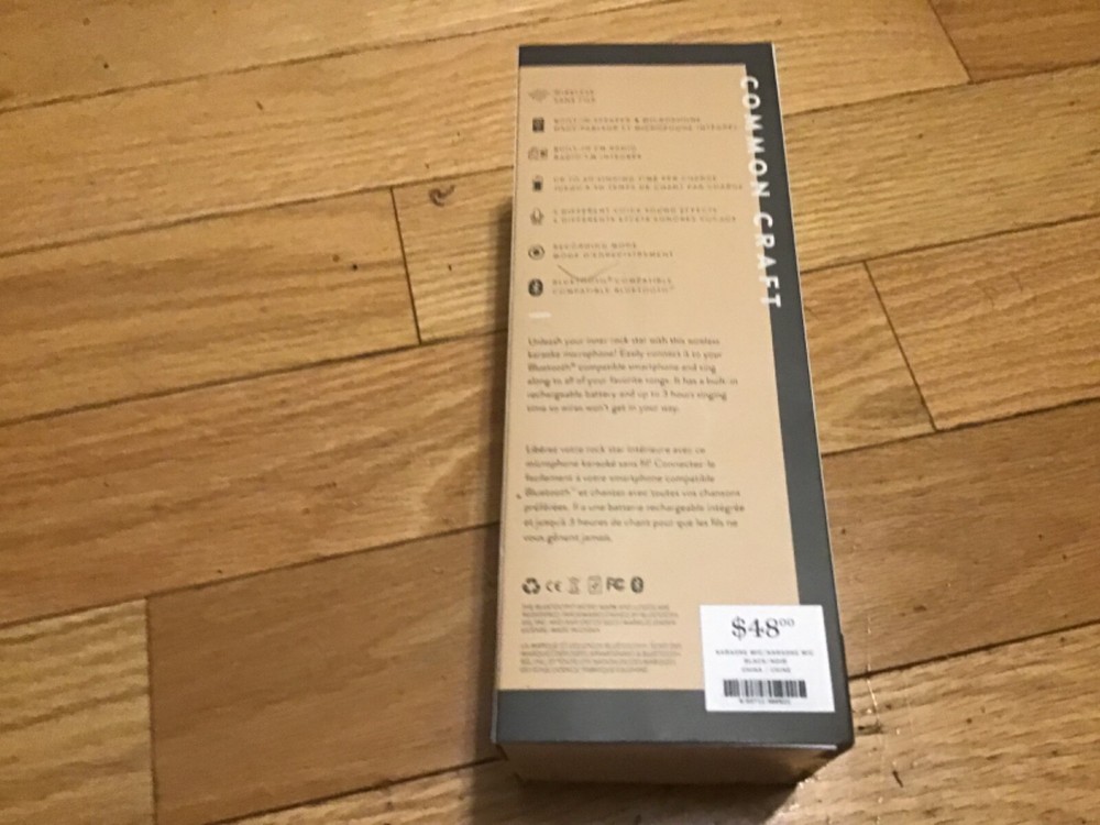 karaoke microphone bluetooth new sealed common craft microphone New box