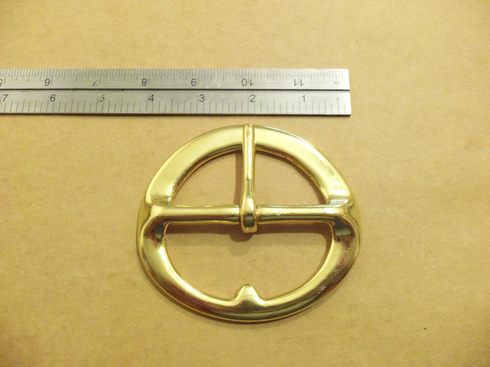 3" Solid Brass Heavy Girth Cinch Buckle