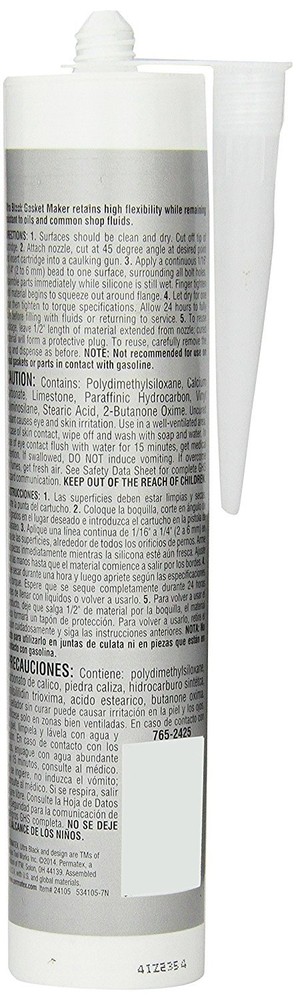 Permatex 24105 Black Hi Temp RTV - Each