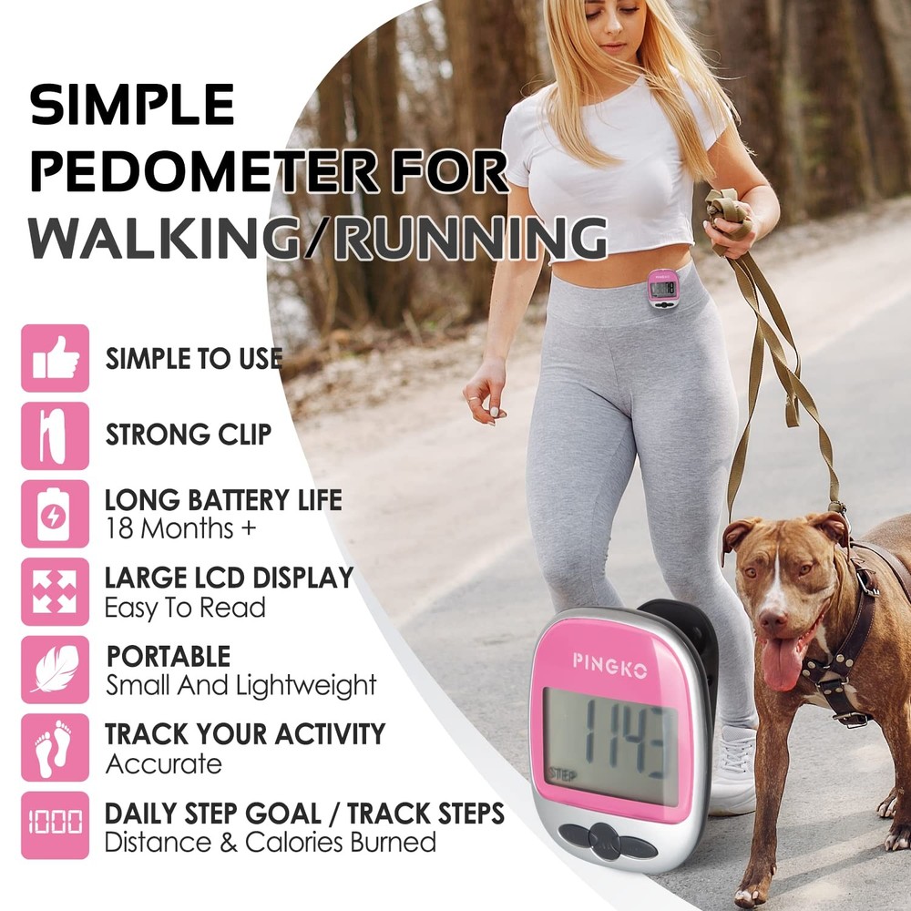 Outdoor Multi-Function Portable Sport Pedometer Step/Distance/Calories/Counte...