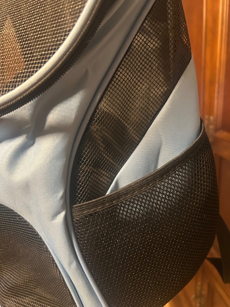 Breathable Backpack Pet Carrier - Adjustable Straps, Side Pockets, Large Opening