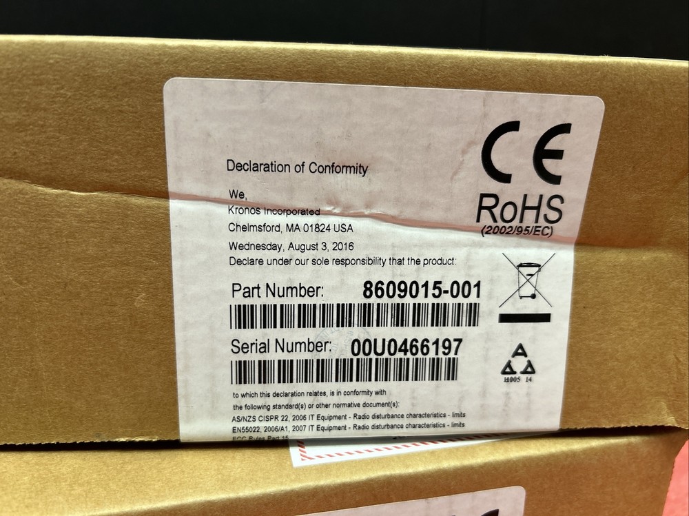 Kronos Battery Backup, Intouch 8609015-001 (Qty 2)