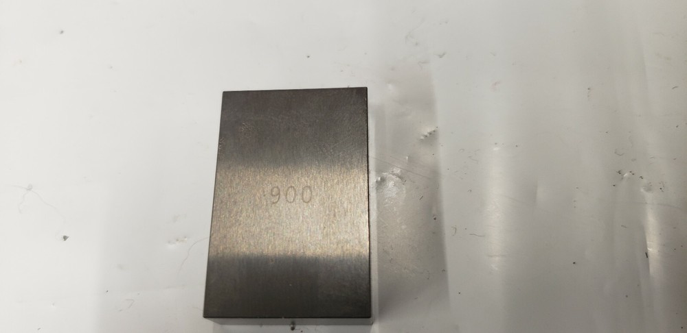 .900" Rectangle Steel Gage Block.
