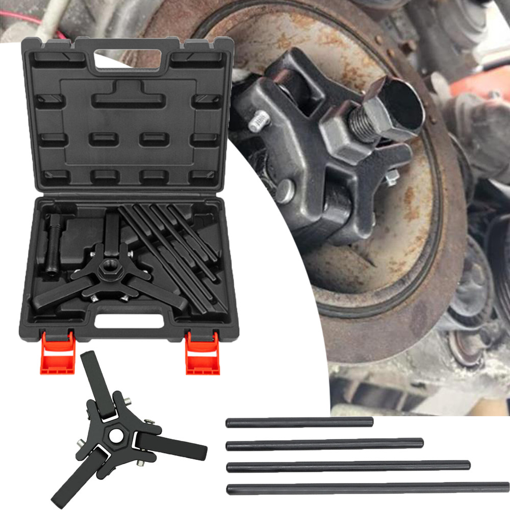 For GM Chrysler Dodge Harmonic Balancer Puller Kit Removing Repairing Tool 9PCS