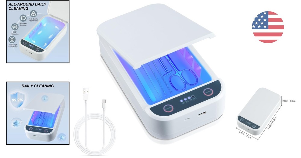 Efficient Nail Tool and Personal Item Sterilizer - Portable & Fast 5-Minute Use