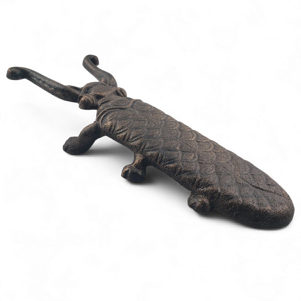 Cast Iron Bug Beetle Figural Boot Jack Tool Horn shoe tool brown Rustic western