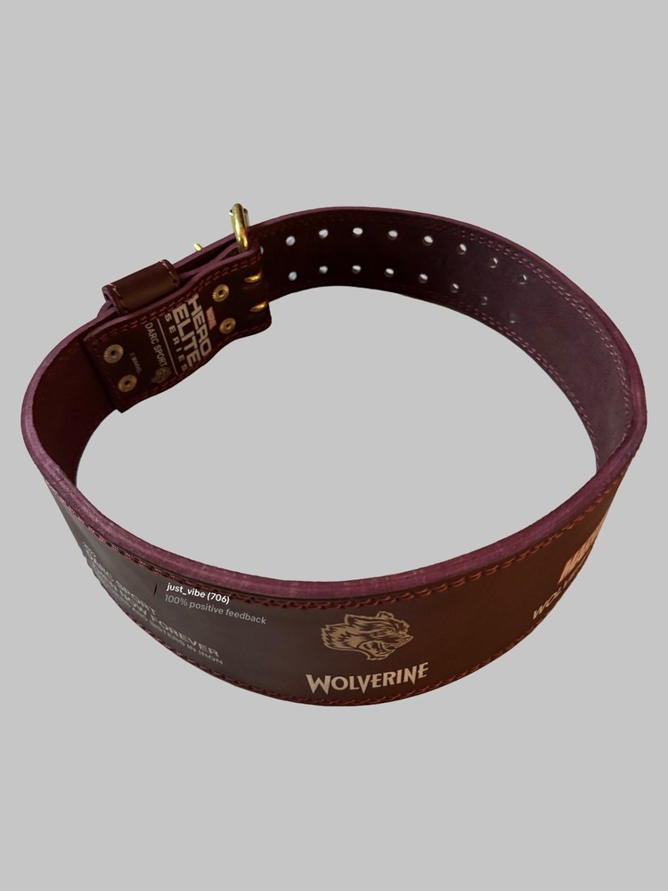 Darc Sport x Marvel Wolverine “Never Surrender” Weightlifting Belt Medium NWT