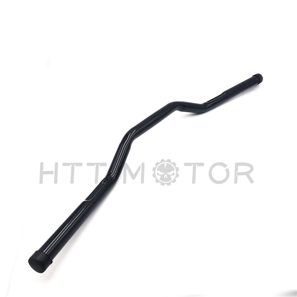 1" Black Tracker Bars Handlebars Dimpled for Harley Dyna Sportster