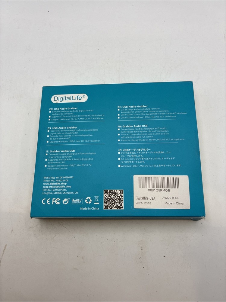 DigitalLife USB Audio Capture