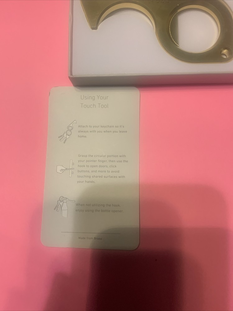 PEEL Solid Brass Touch Tool NEW, ships FREE!Press Buttons Without Human Touch!!