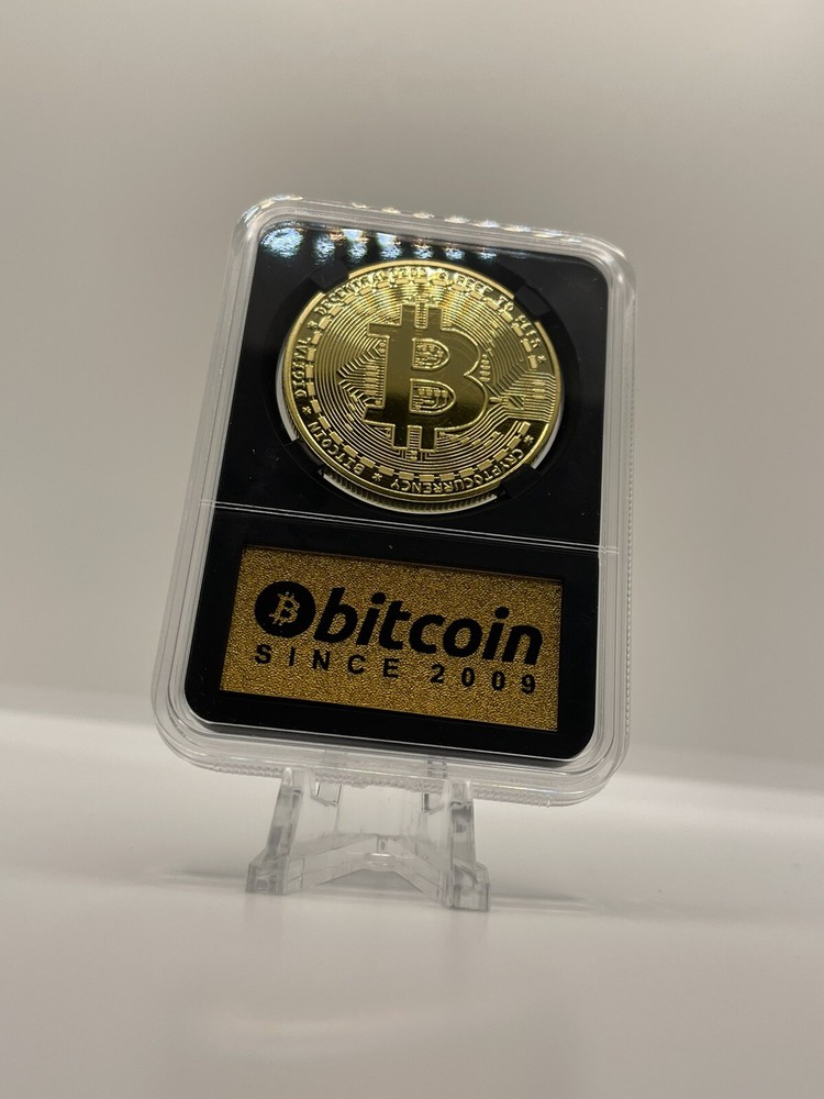 BITCOIN- Limited Edition Display Case / Cryptocurrency￼ PLUS $Free$ Crypto Coin