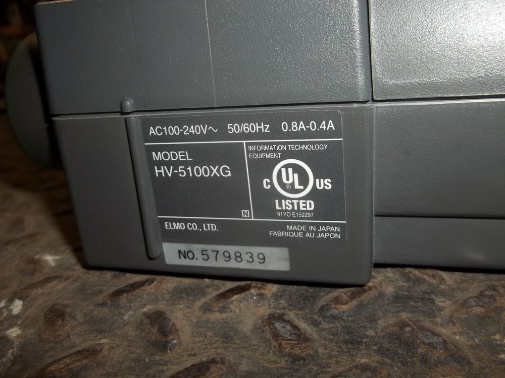 ELMO HV-5100XG VISUAL PRESENTER DOCUMENT CAMERA PROJECTOR (24)