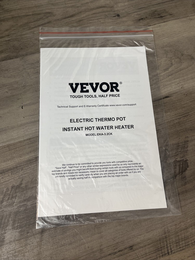 Vevor Electric Thermo Pot, Instant Hot Water Heater