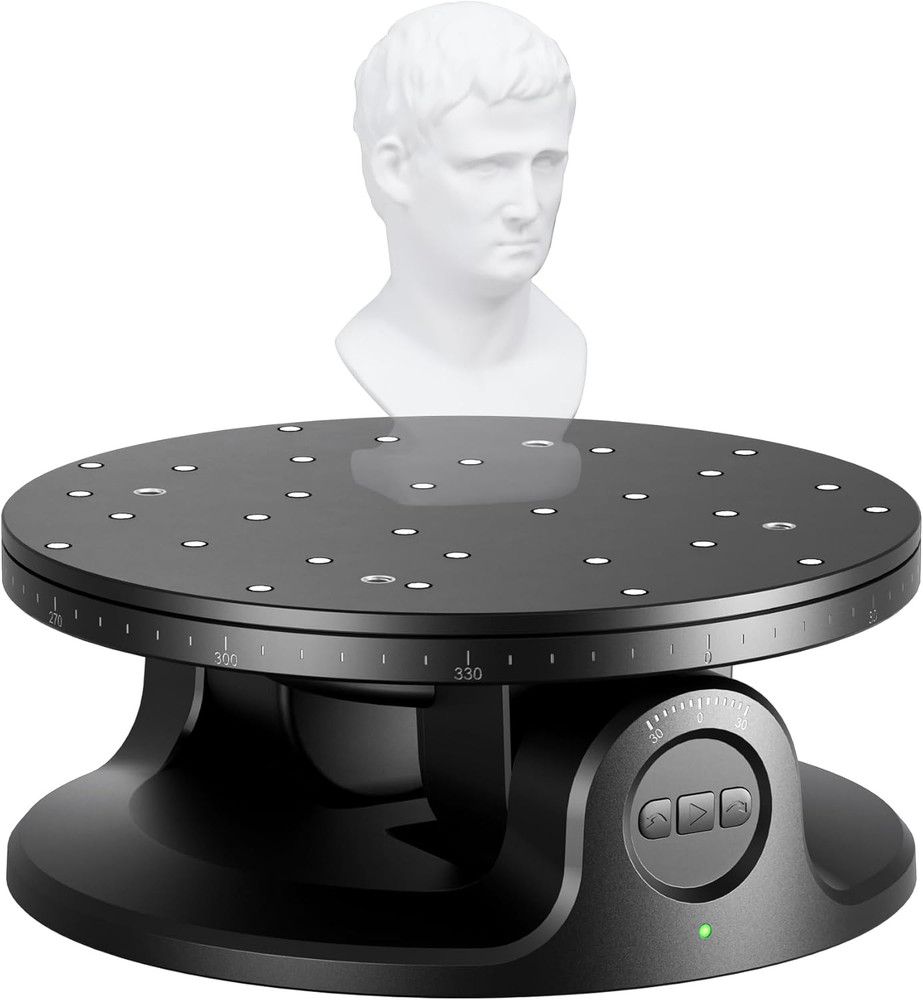 3D Scanning Turntable Dual Axis Motorized Platform Precision Small Objects