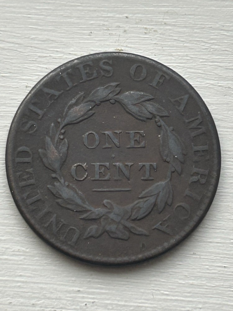 1827 Matron Head Large Cent VF