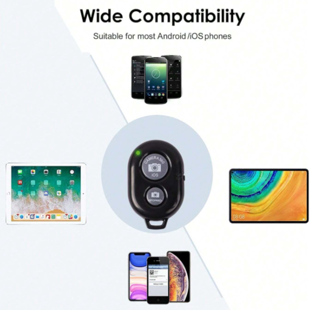 Wireless Camera Shutter Remote Control Compatible for IOS/Android Smart Phones