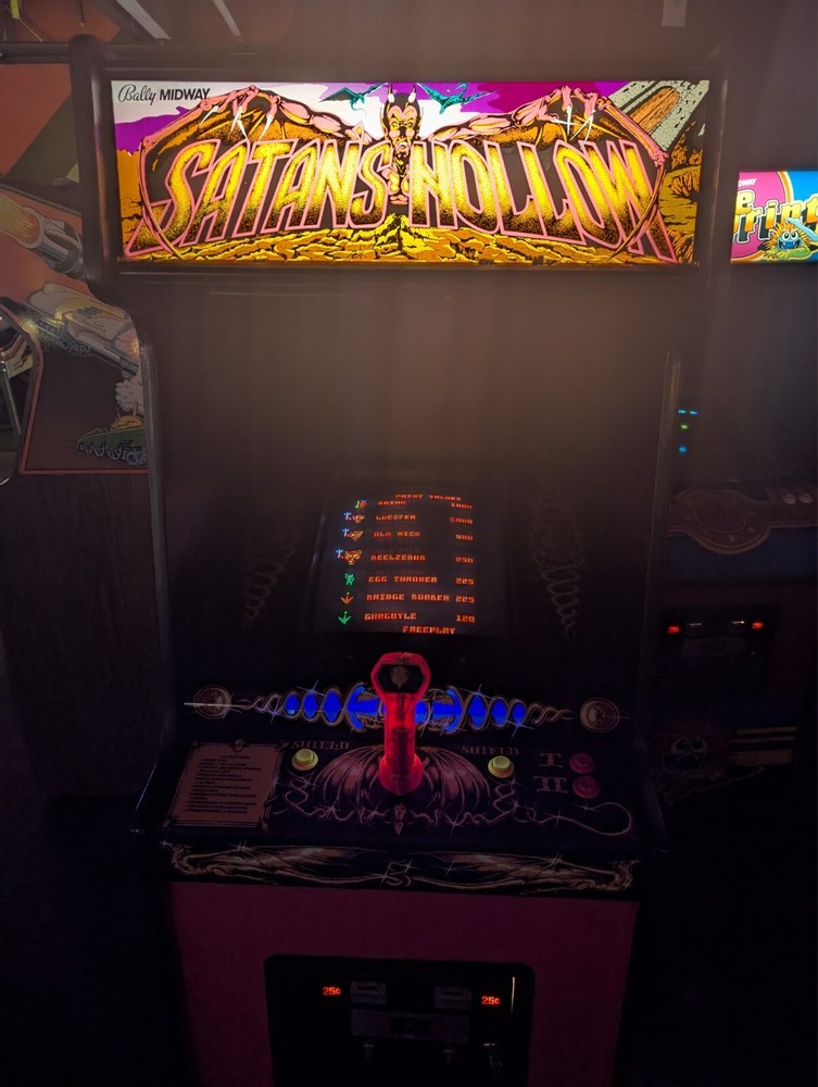 Satan's Hollow arcade machine by Bally Midway