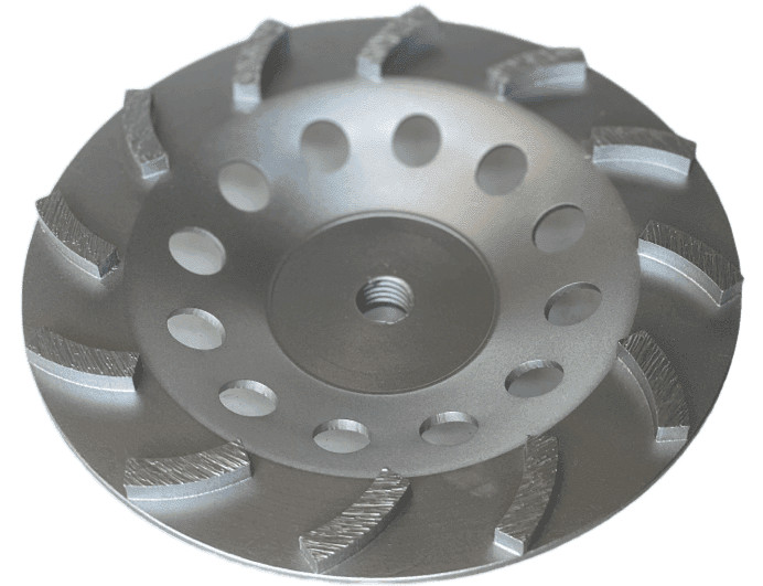 7" Premium Single Row Cup Wheel Concrete& Masonry Surface, 5/8"-11 Threaded