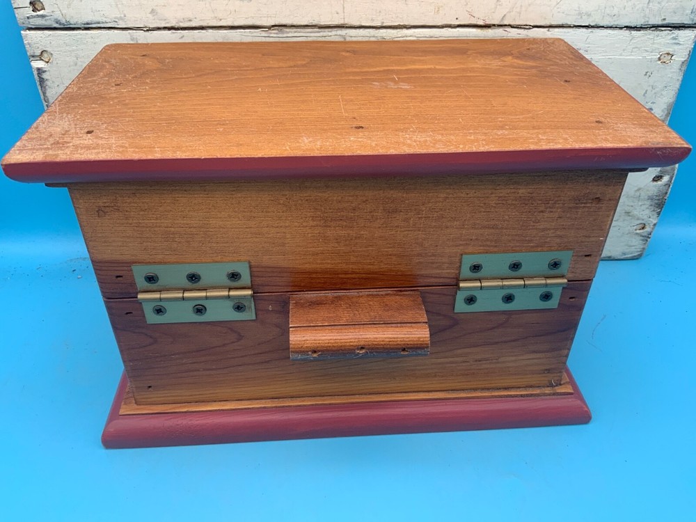 Jane Carroll Solid Wood Hinged Storage Box