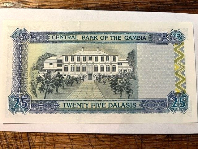 ND Gambia 25 Dalasis Note/CU #1614