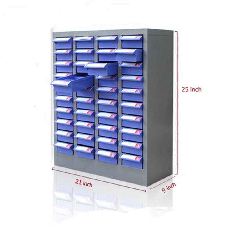 Part Cabinet with 40 Drawer Keys Storage Shelving Hardware Storage Bins