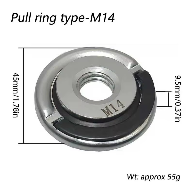 Angle Grinder M14 Pull Ring Quick-Change Locking Pressure Plate M10 Grinder Acce