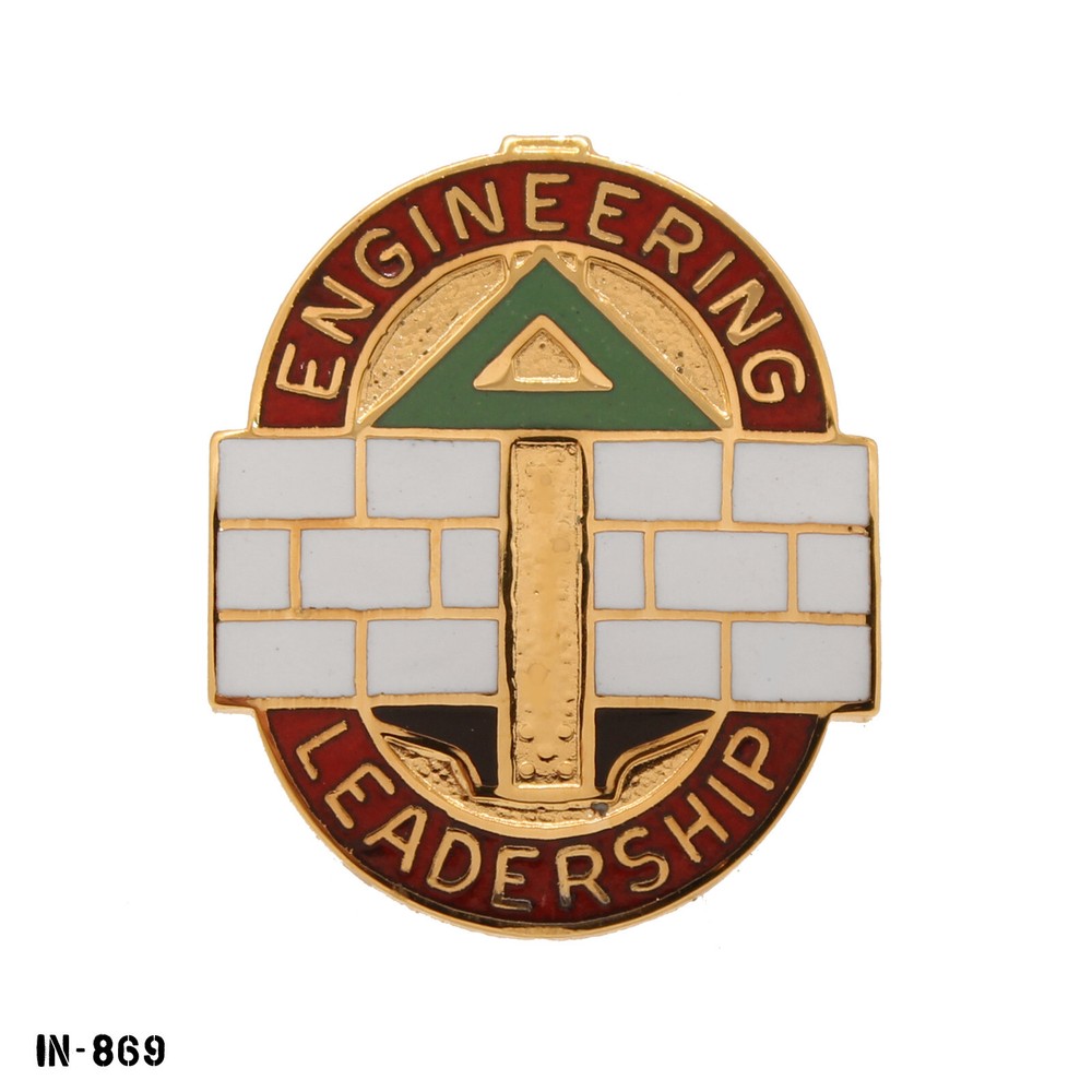 372nd Engineering Group ~ Engineering Leadership ~ US Army DUI Crest Pin ~ NEW