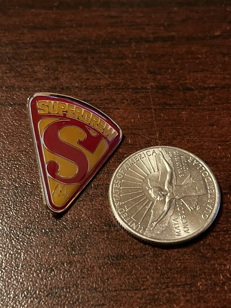 McDonald’s Supercrew Crest Employee Lapel Hat Pin