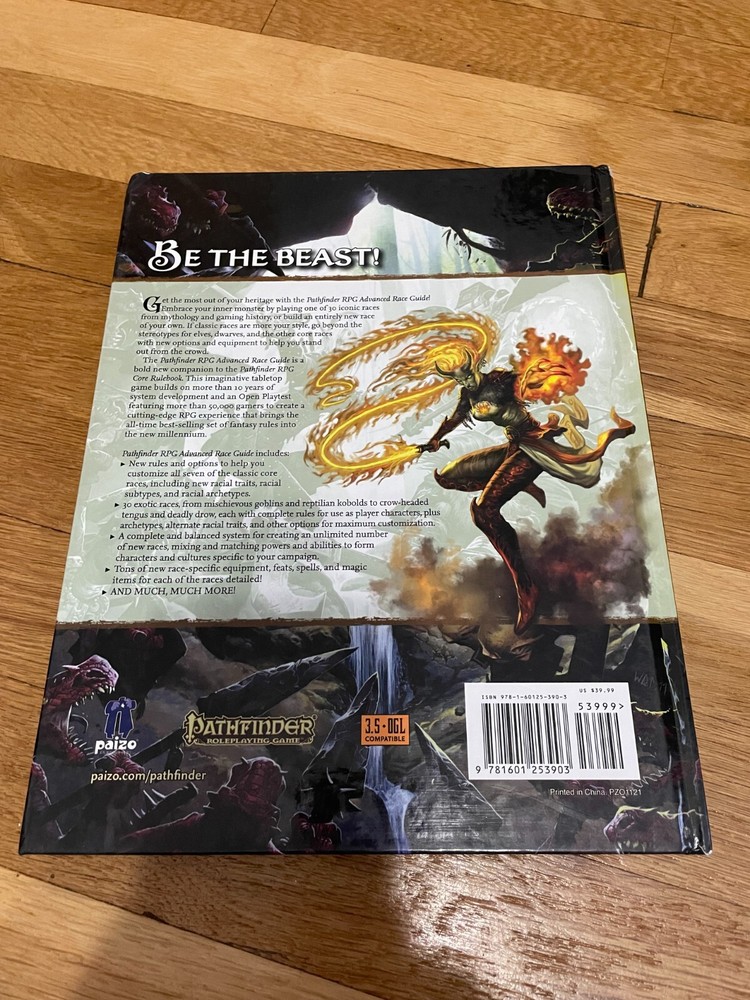 Pathfinder RPG: Advanced Race Guide D&D 3.5 D20 HC Paizo