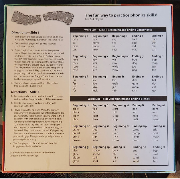 Froggy Phonics by Learning Well Games