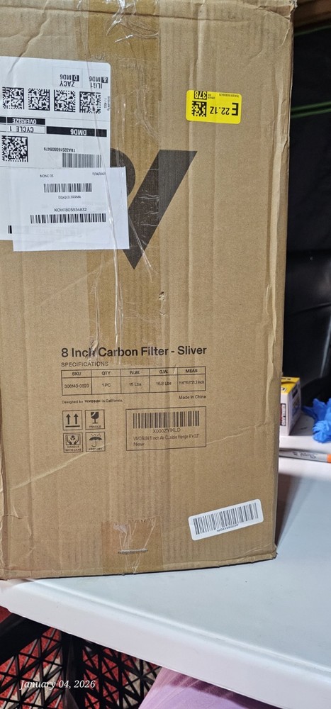 vivosun 8 inch carbon filter