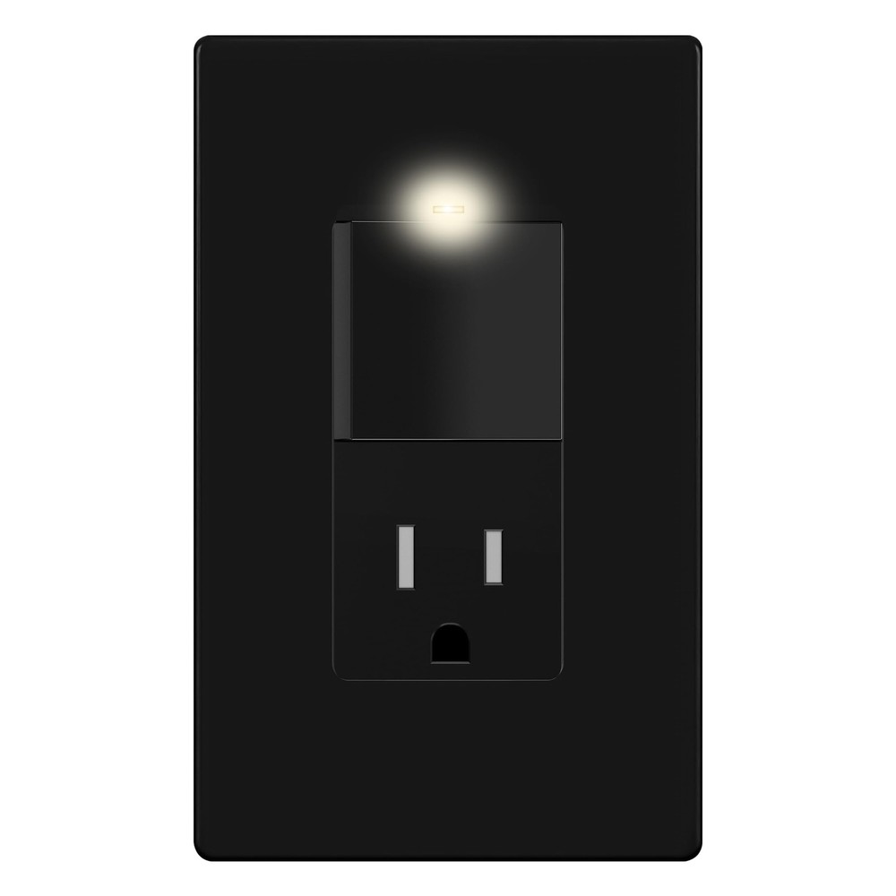 Matte Finish Lighted Combination Decorator Switch And Tamperresistant Receptacle