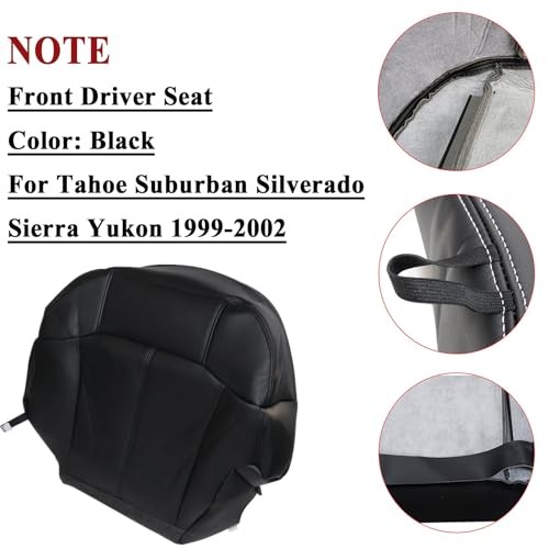 Front Driver Side Bottom Replacement Seat Cover Compatible with Chevy