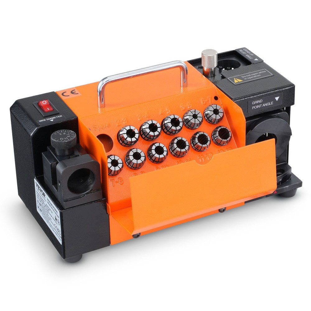 MR-13A Drill Bits Sharpener 3-13mm Bits Grinder Sharpener & 11 Collets