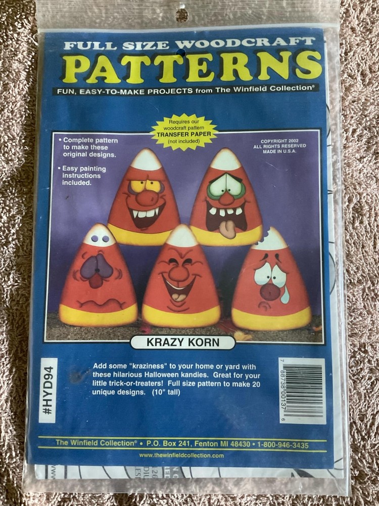 Winfield Krazy Korn Woodworking Pattern