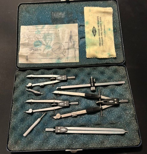 Alvin Precision Drawing Instruments Compass Set Germany