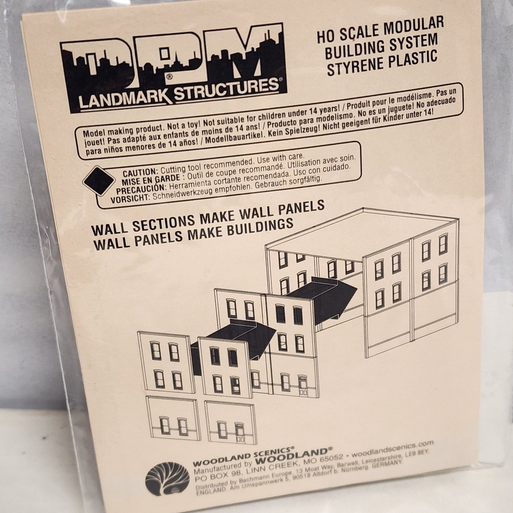 WOODLAND DPM 30117 HO PLAIN CORNICE Modular Train Building Kit
