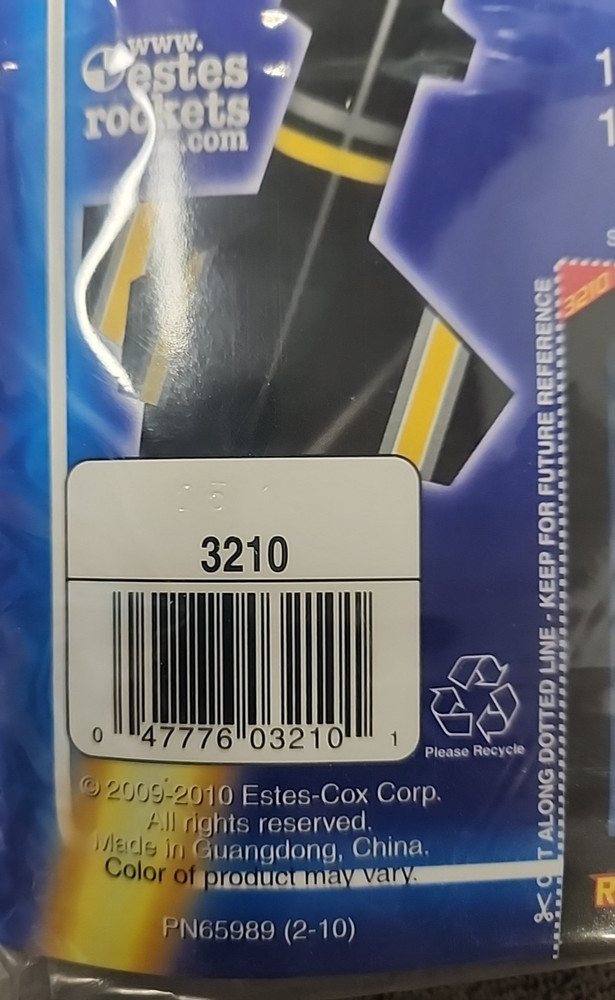 Estes Vector Force #3210 NEW Model Rocket Kit Free Shipping!