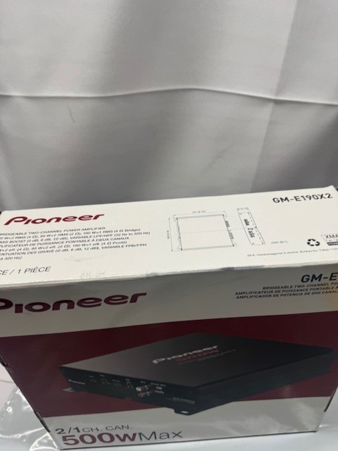 Pioneer GM-E190X2 Bridgeable Two Channel Power Amplifier *New